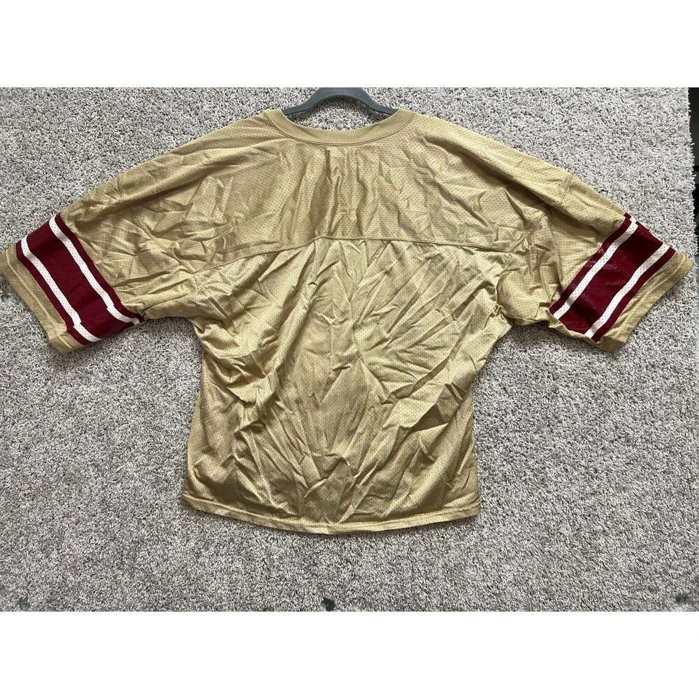 Vintage Florida Gators #1 Jersey Powers Brand Cropped Gold Red Football Shirt XL - Picture 5 of 7
